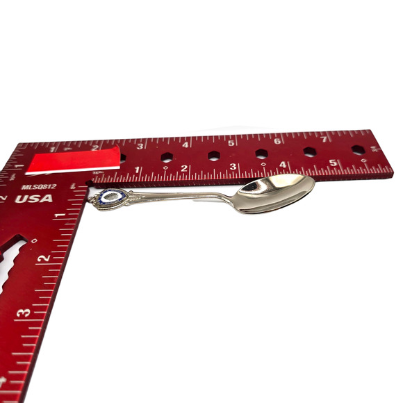 Mackinaw City Michigan Collectors Silver Souvenir Spoon Crest Shield New Box - Picture 4 of 7